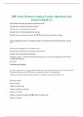 Qlik Sense Business Analyst Practice Questions And Answers Rated A&plus;
