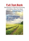 Introduction to Theories of Learning 10th Edition Olson Test Bank