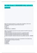NU 650 Exam 3 2024&lowbar;2025 fully solved & updated