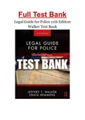 Legal Guide for Police 11th Edition Walker Test Bank