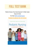 Pediatric Nursing A Case-Based Approach 1st Edition Tagher Knapp Test Bank