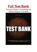 Research Design in Counseling 4th Edition Heppner Test Bank