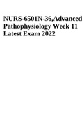 NURS6501 Advanced Pathophysiology Midterm & Final Exam Part 1 Updated April 2022&comma; NURS 6501-Advanced Pathophysiology Final Exam &lpar;Question and Answers&rpar; 2022&comma; NURS 6501-Advanced Pathophysiology FINAL EXAM PREP 2022 GRADED A&plus; &lpar;Questions And Answers&rpar; & NURS-6