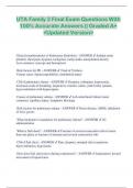 UTA Family 3 Final Exam Questions With  100&percnt; Accurate Answers &vert;&vert; Graded A&plus;  <Updated Version>