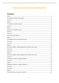 Exam notes for Political science 324 at Stellenbosch university 