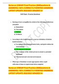 Nurse-un 239HAP Final Practice &lpar;260Questions & ANSWERS&rpar; 100&percnt; CORRECTLY&sol;VERIFIED ANSWERS LATEST UPDATE 2022&sol;2023 GRADED A&plus;