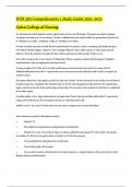 NUR 283 Comprehensive 1 Study Guide 2024 -2025 Galen College of Nursing