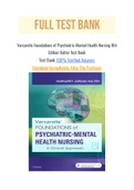 Varcarolis Foundations of Psychiatric-Mental Health Nursing 8th Edition Halter Test Bank