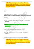 NUR2407 Pharmacology Final Exam Review Practice Questions &lpar;Open book quizzes & NCLEX Review Questions& Answers&rpar; Satisfaction guaranteed success latest Download 2022 100&percnt; GRADED A&plus;