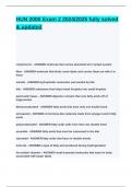 HUN 2000 Exam 2 2024&lowbar;2025 fully solved & updated