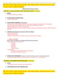 NR 283 Patho Final Exam Guide  Best Questions And Answers Latest Tested And Verified Update