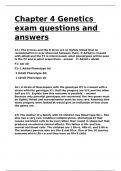 Chapter 4 Genetics exam questions and answers&period;