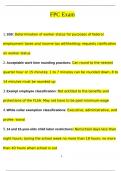 FPC Exam  QUESTIONS AND ANSWERS &lpar;2024&sol;2025&rpar; &lpar;VERIFIED ANSWERS&rpar;