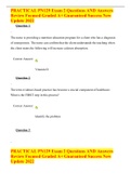 PRACTICAL PN129 Exam 2 Questions AND Answers Review Focused Graded A&plus; Guaranteed Success New Update 2022