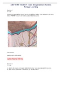 A&P 1 101 Module 7 Exam Integumentary System- Portage Learning