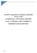 ATI RN Comprehensive Predictor 2022 Form A RN comprehensive ATI predictor