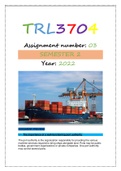 TRL3704 ASSIGNMENT 3 SEMESTER 2 2022