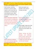 NUR MISC Practice Exam Questions And Answers Rated A&plus; Guaranteed Success Latest Update 2022