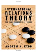 International Relations Theory The Game Theoretic Approach 1st Edition Kydd Solutions Manual