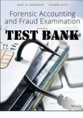 TEST BANK&colon; for Forensic Accounting and Fraud Examination 2nd Edition&period; by Mary-Jo Kranacher and Dick Riley&period; &lpar;Complete Download&rpar;