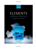 Elements of Physical Chemistry 7th Edition Atkins Test Bank