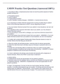 LMSW Practice Test Questions &lpar;Answered 100&percnt;&rpar;