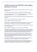 LMSW Practice Exam 20222023 with complete Questions & Answers