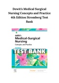 Dewit&rsquo;s Medical Surgical Nursing Concepts and Practice 4th Edition Stromberg Test Bank