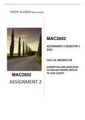 Mac2602 Assignment 2 semester 2 2022