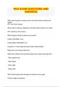 ROU EXAM QUESTIONS AND ANSWERS