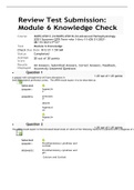 NURS 6501C-NURS 6501N Module 6 Knowledge Check 