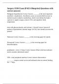 Surgery EOR Exam &lbrack;PAEA Blueprint&rsqb; Questions with correct answers