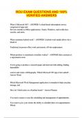 ROU EXAM QUESTIONS AND 100&percnt; VERIFIED ANSWERS