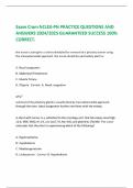 Exam Cram NCLEX-PN PRACTICE QUESTIONS AND ANSWERS 2024&sol;2025 GUARANTEED SUCCESS 100&percnt; CORRECT&period;