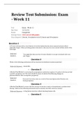 NURS 6521 Final Exam - Week 11 (100/100 Points)