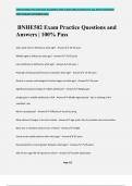 BNHE502 Exam Practice Questions and Answers &vert; 100&percnt; Pass