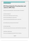 BTZ Board Question Prep Questions and Answers &vert;100&percnt; Pass