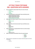 ATI TEAS 7 Exam Test Bank (Summer 2022) (300 Questions with Answers) (All Sections)