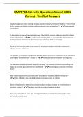 CMY3702 ALL with Questions Solved 100&percnt; Correct&vert; Verified Answers