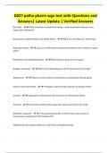 D027 patho pharm wgu test with Questions and Answers&vert; Latest Update &vert; Verified Answers