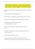 D027 WGU pathopharm Exam with Questions and Answers&vert; Latest Update &vert; Verified Answers