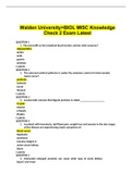  Walden University>BIOL MISC Knowledge Check 2 Exam Latest
