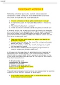 Hesi Exam version 1 Questions And Correct Answers