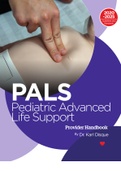 PALS Pediatric Advanced Life Support Provider Handbook By Dr&period; Karl Disque 2020-2025