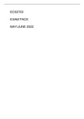 Exam (elaborations) ECS3703 - International Finance (ECS3703) 