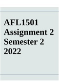 AFL1501 Assignment 2 Semester 2 2022