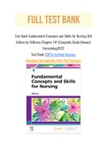 Test Bank Fundamental Concepts and Skills for Nursing 6th Edition by Williams Chapter 141 &vert;Complete Guide &vert;Newest VersionAug2022