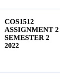 COS1512 ASSIGNMENT 2 SEMESTER 2 2022