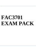 FAC3701 EXAM PACK 2022