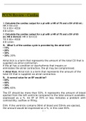 PCCN Practice Questions And Answers Latest Update With Complete Top Solution Rated A&period;